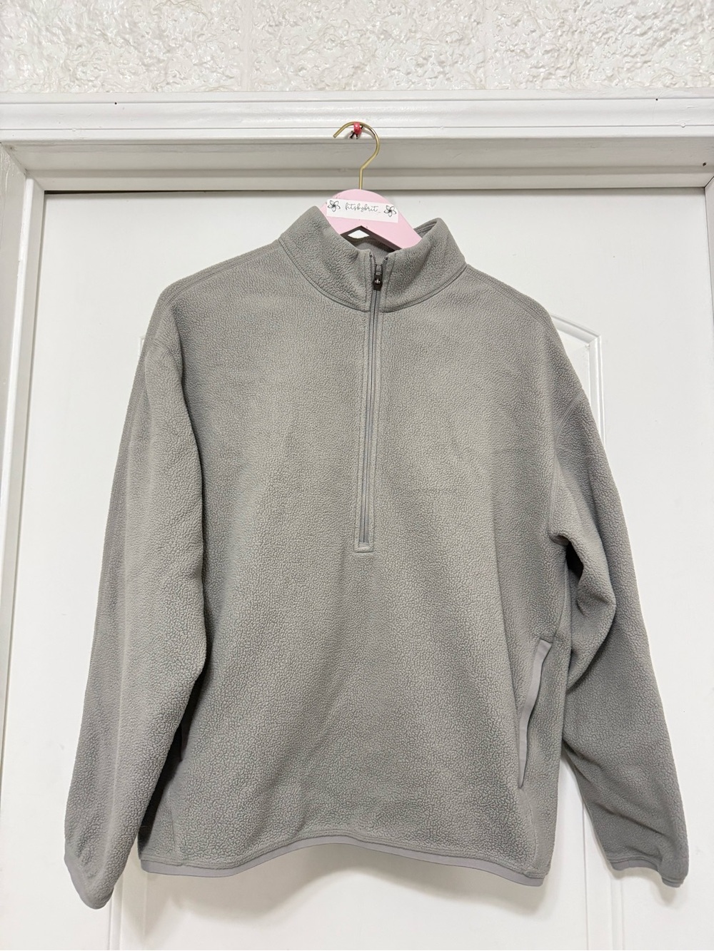 Lululemon Men’s Oversized-Fit Fleece Half Zip | Gull Grey | S